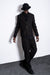 eigensinnig wien | Meinong | Tapered Bundfaltenhose aus edler Wolle in schwarz