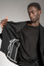 eigensinnig wien | Mises | Schwarze Designer Herrenjacke mit Stehkragen aus Baumwolle
