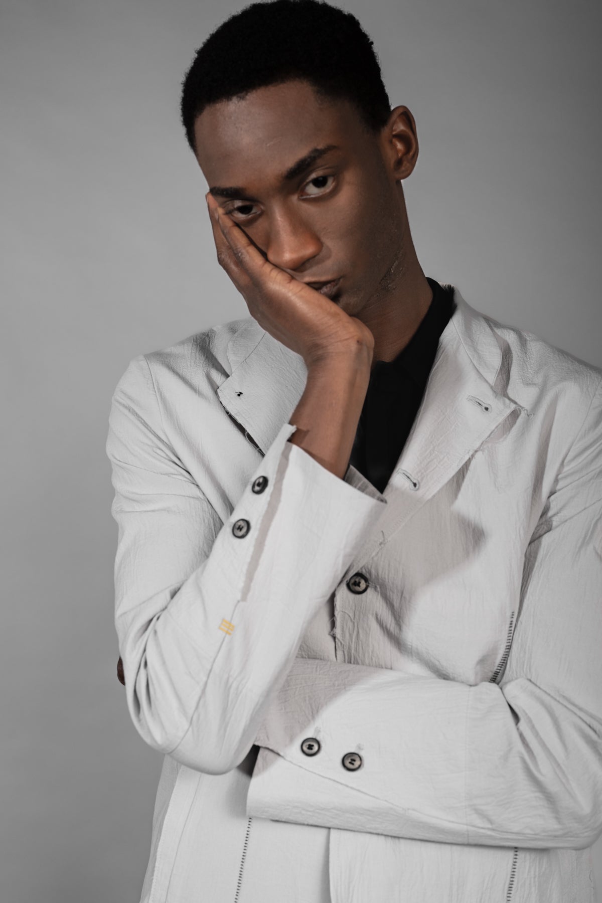 eigensinnig wien | Mises | Weißes Designer Herren Sommersakko aus japanischer Baumwolle