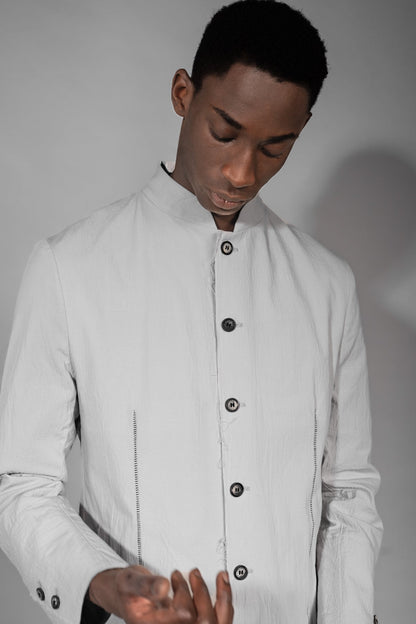 eigensinnig wien | Mises | Weißes Designer Herren Sommersakko aus japanischer Baumwolle