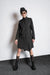 eigensinnig wien | Piaf | Asymmetrisches, langes Kleid in schwarz aus Baumwolle