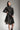 eigensinnig wien | Piaf | Hochwertiges, asymmetrisches Leinenkleid in Schwarz