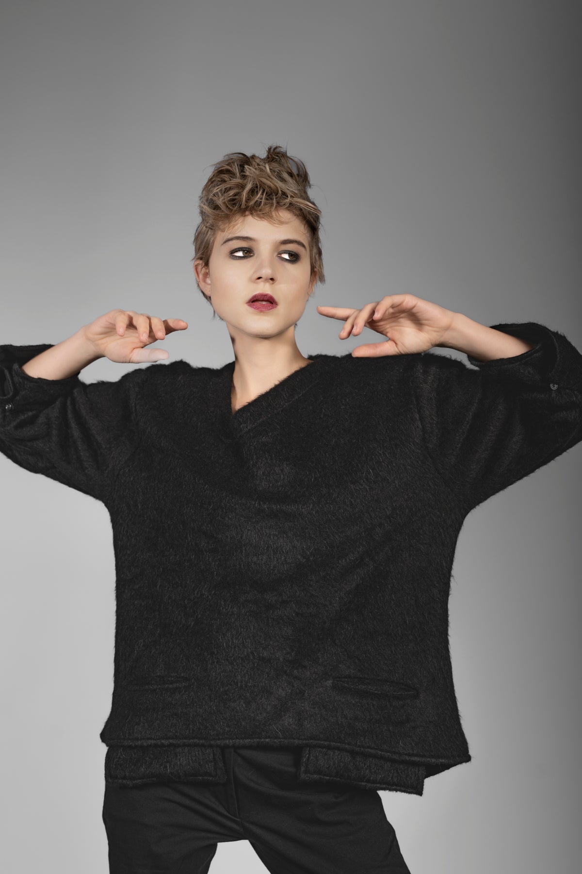 Oversize Flauschpullover Flausch Pullover Rosa CAMP DAVID SOCCX