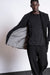 eigensinnig wien | Roquentin | Außergewöhnlicher Herren Kurzmantel mit Zipp aus Wolle in schwarz
