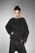 eigensinnig wien | Rosa | Exklusiver Oversize Flauschpullover für Damen in Schwarz