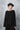 eigensinnig wien | Rosa |  Schwarzer Oversize Strickpullover für Damen aus Wolle
