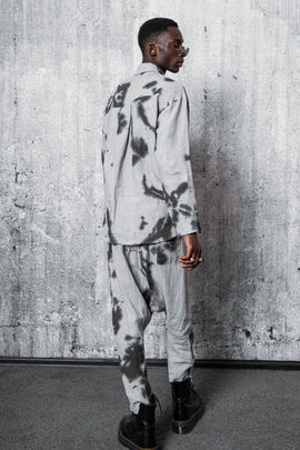 eigensinnig Wien | RusTho | Extravaganter Designer Anzug aus Leinen in Grau