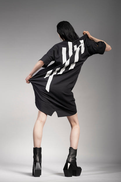 eigensinnig wien | Siouxsie | Extravagantes Grunge Kleid in Schwarz