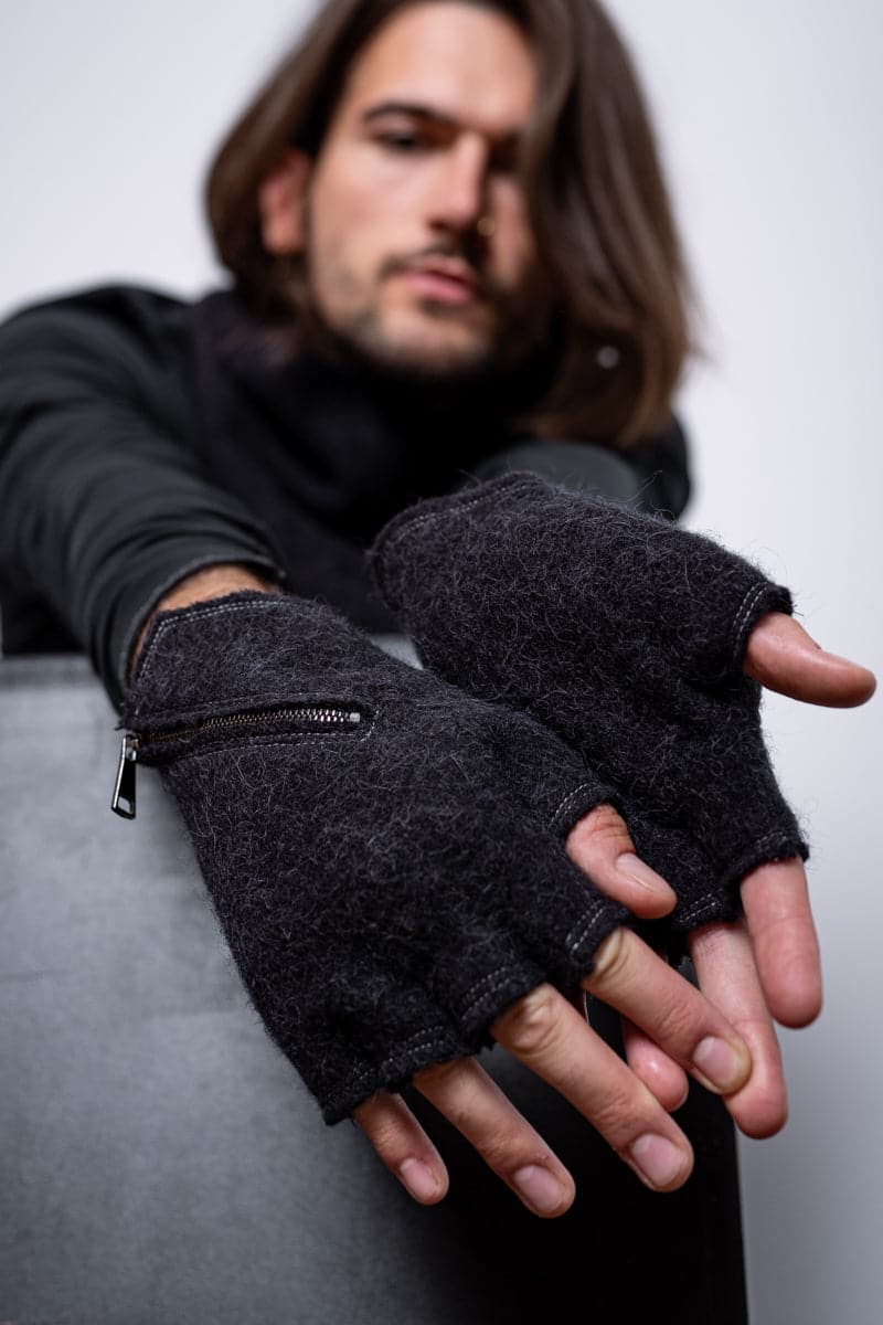 handschuhe reißverschluss Winter Handschuhe aus Alpaka | Spencer