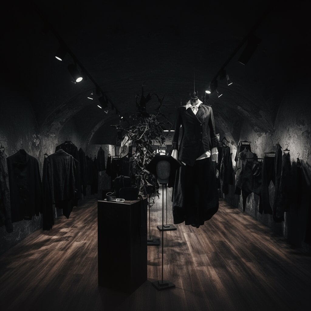 Showroom von eigensinnig wien: Avantgarde Mode in rustikalem Gewölbe-Ambiente.