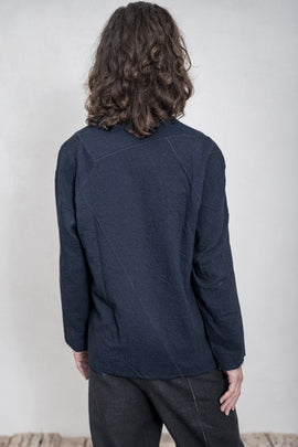 eigensinnig wien | Sunstein | Besonderer Pullover für Männer aus leichter Baumwolle in blau
