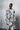 eigensinnig wien | Thoreau | Außergewöhnliche Leinen Hemdjacke mit grauem Muster