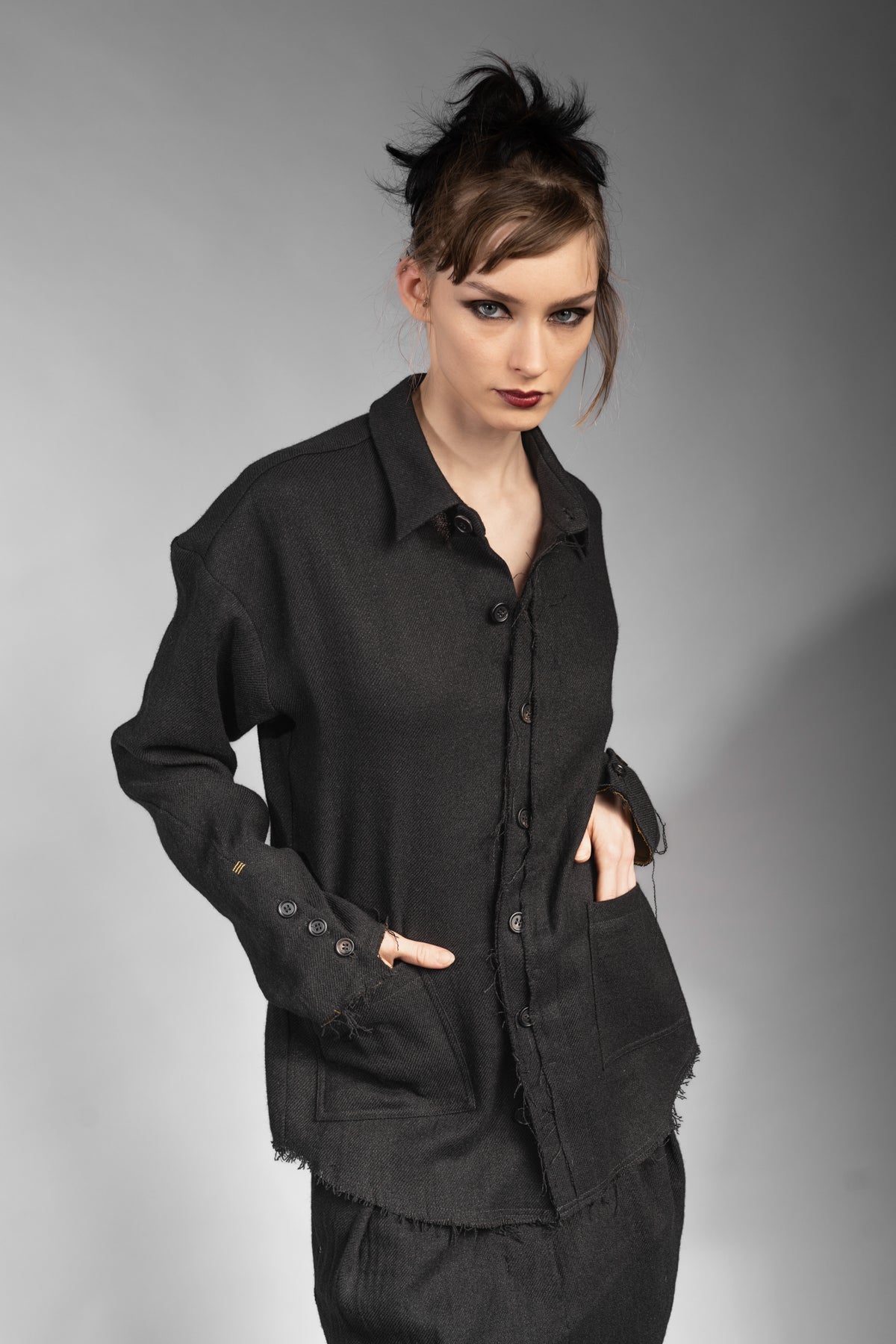 Neues Schwarzes Damen-Shirt In Übergröße – Elegante Bluse, 3/4-Arm, 100% Polyester