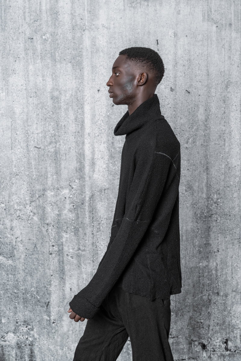 Black Turtleneck Rollkragenpullover Herren Anzug Thin, Black