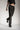 eigensinnig wien | Victoria | Schwarze Leinenhose für Damen mit schmalen Bein