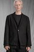 eigensinnig wien | Vincent | Extravagantes schwarzes Designer-Sakko aus italienischer Luxuswolle von Faliero Sarti