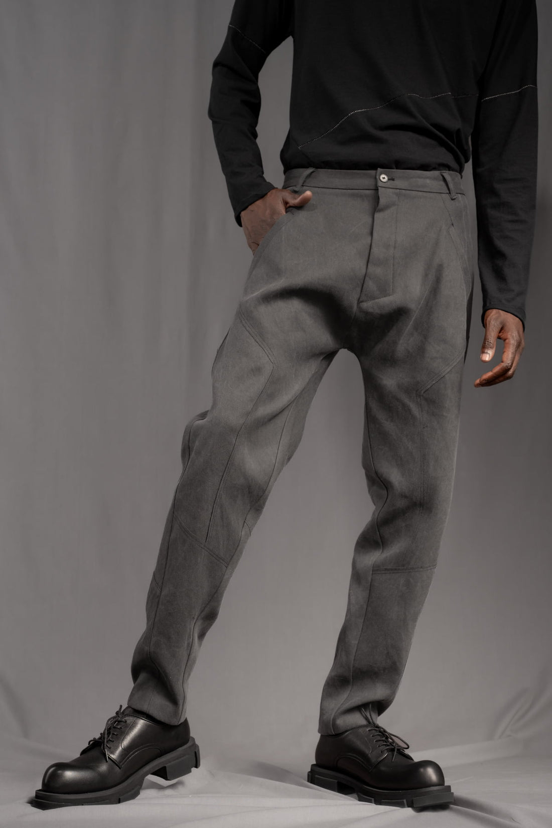 mens designer dress pants Napoli Slim Fit Black Textured Wool Pants, 34 These Napoli Textured Black Flat Front Wool Dress Pants have a luxury feel and excellent construction and tailoring Men's Designer Pants | Sophisticated