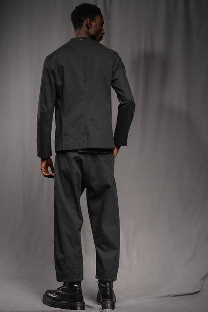 eigensinnig wien | WalQua | Schwarzer Designer Herrenanzug aus Gabardine-Baumwolle