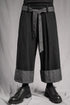 eigensinnig wien | Zephyr | Unkonventionelle schwarze Hakama-Hose aus Wolle
