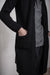 Forme d’Expression | Buttoned Up Knitted Coat - UM069 | Klassischer Herren Wollstrickmantel in schwarz
