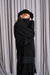 Forme d’Expression | Kimono Caban | DC038 | Außergewöhnliche Damen Winterjacke aus Wolle in schwarz/grau