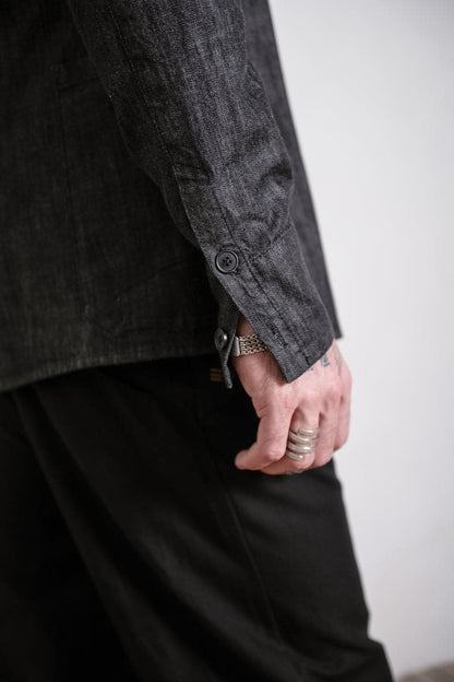 Hannibal | Pierce | Einzigartige Herrenjacke mit aufgesetzten Taschen aus Baumwolle in grau