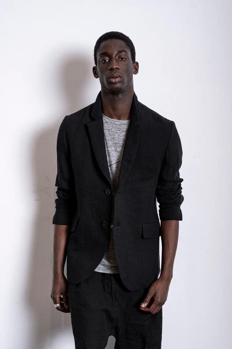 Hannibal Travis Noble men s linen jacket with subtle details