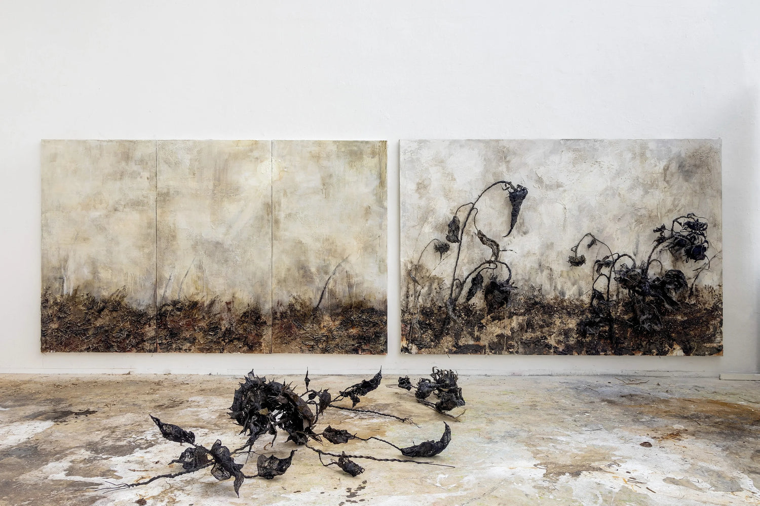 Werke von Liza Libenko zur Vernissage bei eigensinnig wien