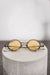 Rigards x The Viridi Anne | RG2021TVA | Außergewöhnliche Sonnenbrille mit abnehmbarem Clip in grau/gelb