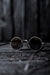 Rigards x Uma Wang | RG00UW3 | Filigrane, runde Sonnenbrille mit großen Gläsern in braun