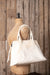 Tagliovivo | Bauletto Bag | Spezielle Tasche aus weißem Rauleder