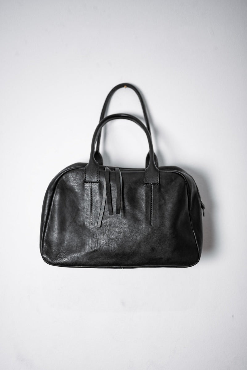 Black Leather Slim Zip Top Tote – American Leatherworks