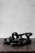 Tagliovivo | Buckle Sandal | Spezielle Herren Sandalen aus Leder in schwarz