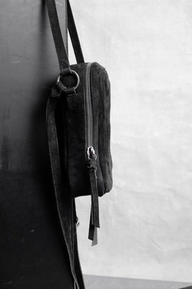 Tagliovivo | Camera Crossbody | Schwarze Designer Umhängetasche aus Leder