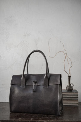 Tagliovivo | Doctor Bag L | Edle und klassische Ledertasche in schwarz-blau