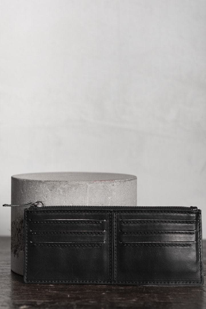 Tagliovivo | Pocket Wallet L | Big leather wallet with card and coin slots  in black