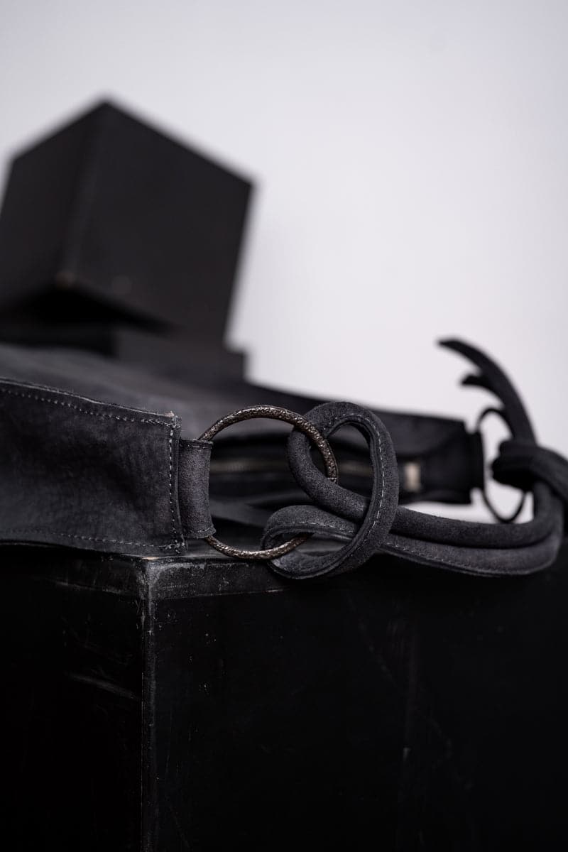 Tagliovivo | Soft Shoulder Bag | Große Beuteltasche aus schwarzem Leder