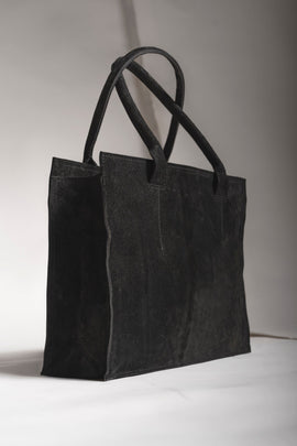 Tagliovivo | Voyager Office | Designer Shopper Tasche in Schwarz aus edlem Leder