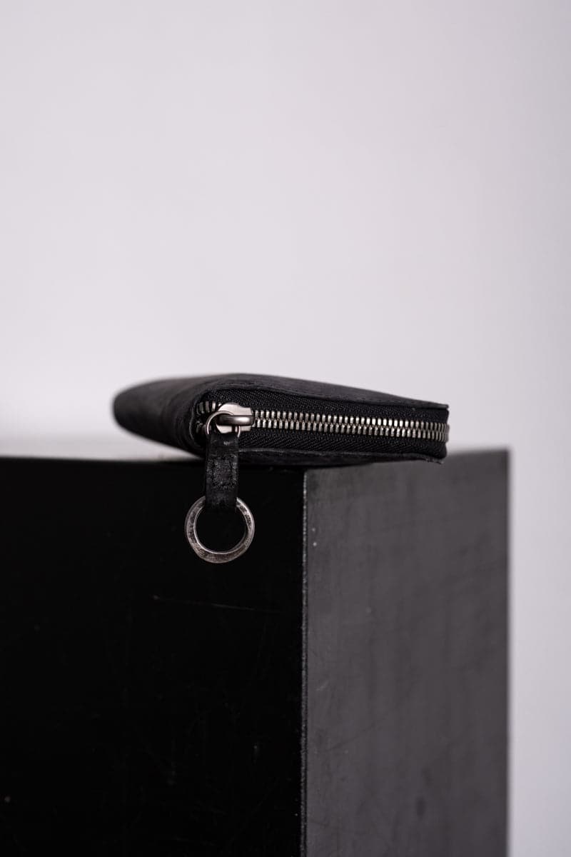 Tagliovivo | Zipped Wallet | Leder Geldbörse mit vielen Fächern in schwarz