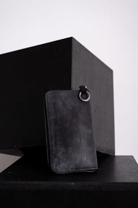 Tagliovivo | Zipped Wallet | Leder Geldbörse mit vielen Fächern in schwarz