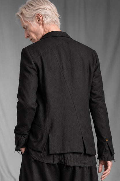 eigensinnig wien | Vincent | Extravagant Black Designer Blazer in Italian Luxury Wool by Faliero Sarti